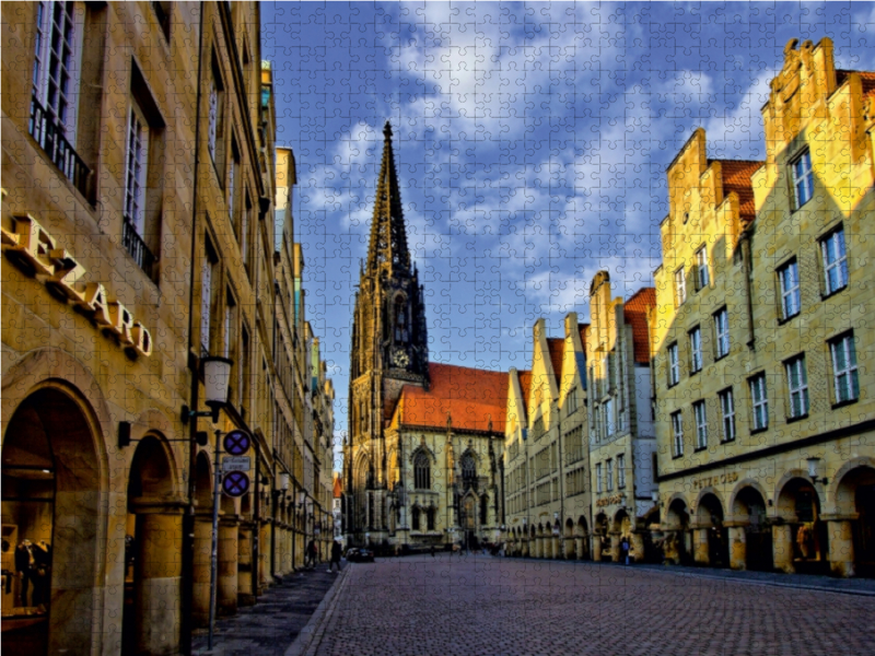 Die St. Lamberti-Kirche am Prinzipalmarkt wurde zwischen 1375 und 1450 erbaut