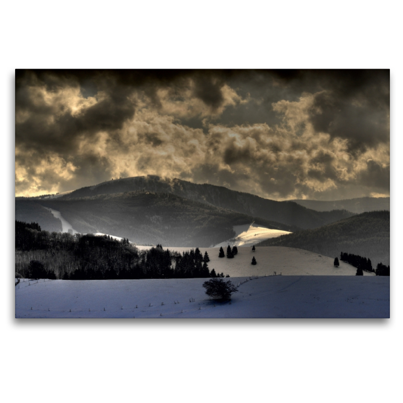 Der Feldberg in der Abenddämmerung