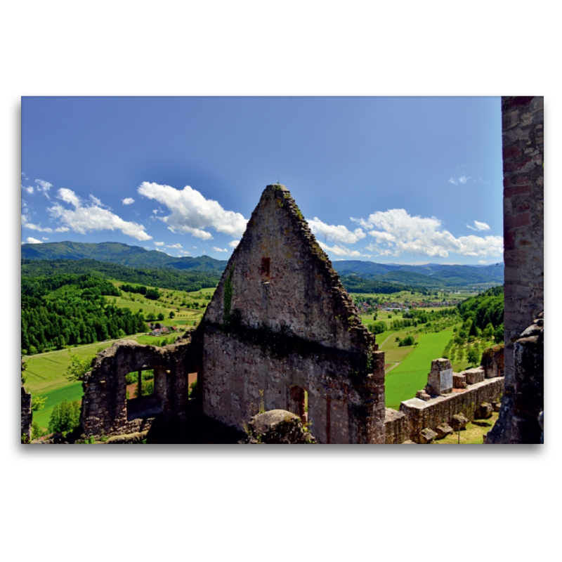 Blick von der Hochburg zum Schwarzwald mit dem schönen Nachbarort Sexau