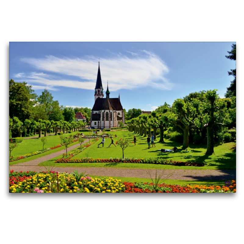 Stadtgarten mit Kirche St. Bonifatius