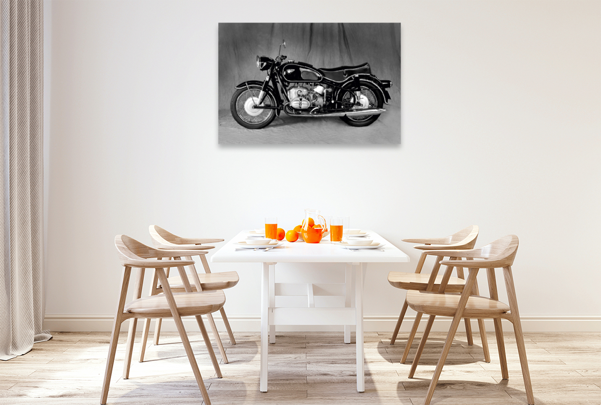 Ein Motiv aus dem Kalender BMW R69S in schwarzweiss