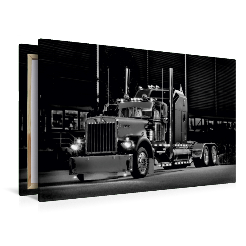 Ein Motiv aus dem Kalender Kenworth W900A EXTHD - in schwarzweiß