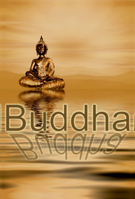 Buddha und die Spiegelung