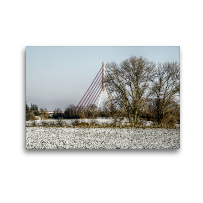 Rheinbrücke im Winter