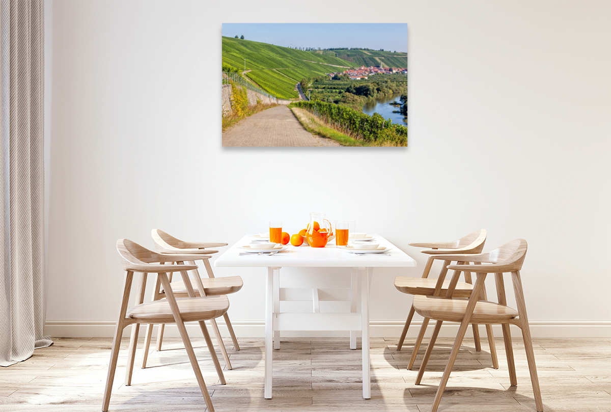 Fränkische Toskana mit Blick auf die berühmte Weinlage Escherndorfer Lump