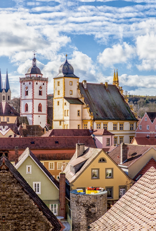 Evangelische Kirche St. Nikolai und Seinsheimer Schloß in Marktbreit