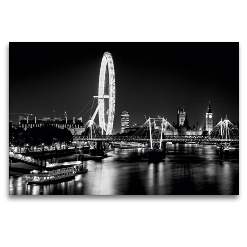 London Eye bei Nacht