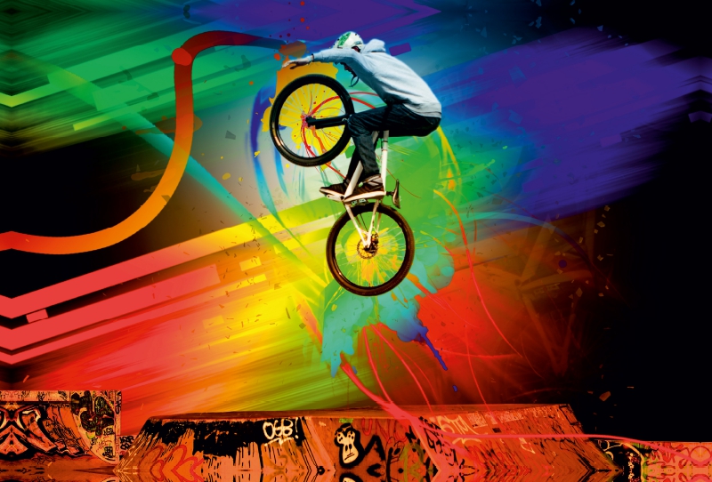 Ein Motiv aus dem Kalender BMX My Life 'Hoch'