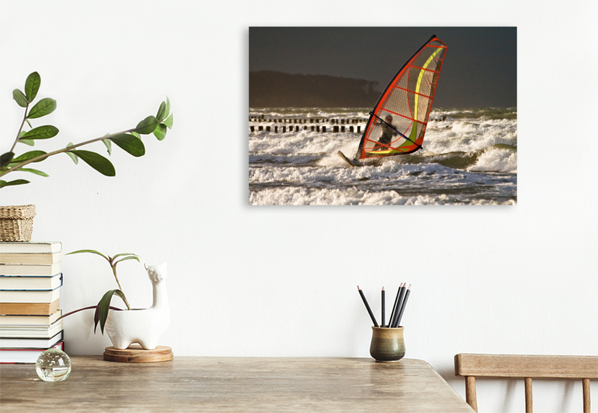 Surfer auf der Ostsee