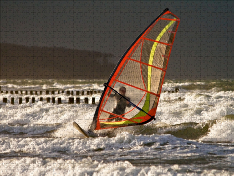 Surfer auf der Ostsee