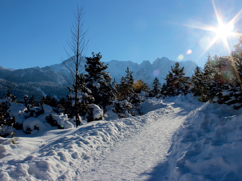 Kramerplateauweg in Garmisch-Partenkirchen