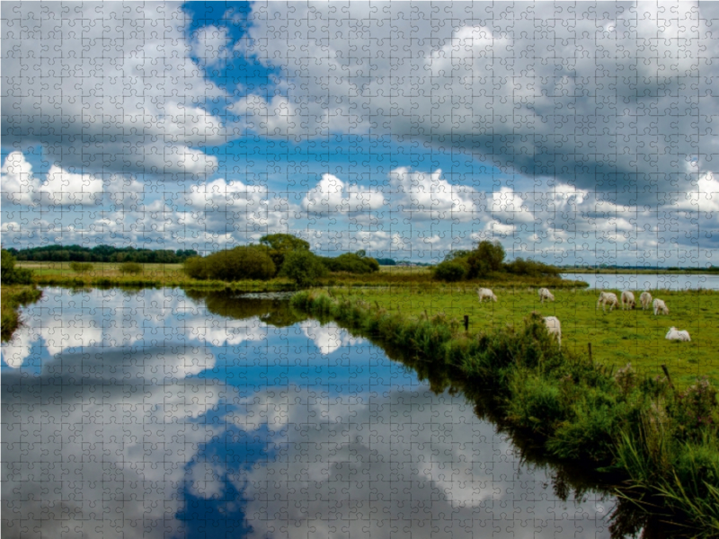 Naturlandschaft an der Hamme in Worpswede