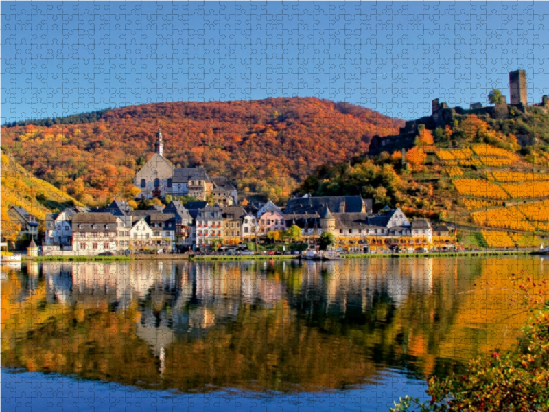 Herrlicher Blick auf Beilstein und die Burg Metternich