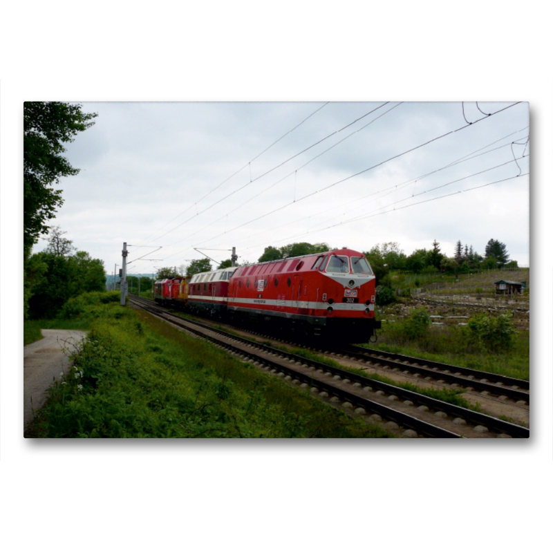 Ein Motiv aus dem Kalender U-Boot trifft Babelsbergerin. Die Baureihen 118 und 119 der Deutschen Reichsbahn