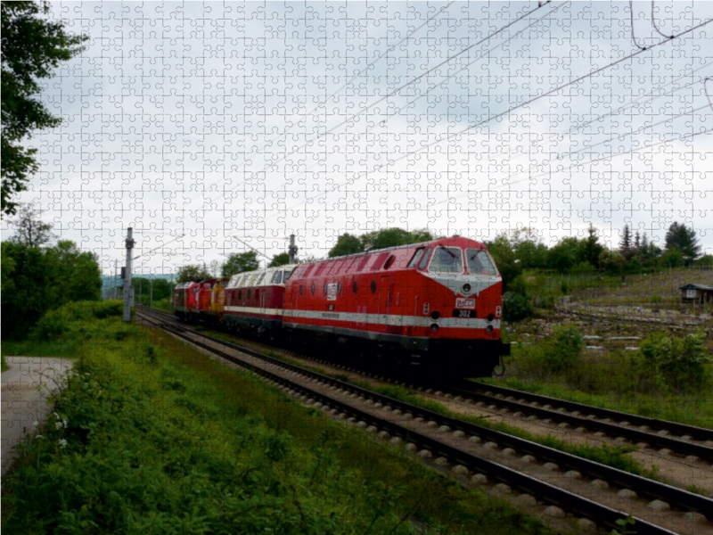 Ein Motiv aus dem Kalender U-Boot trifft Babelsbergerin. Die Baureihen 118 und 119 der Deutschen Reichsbahn