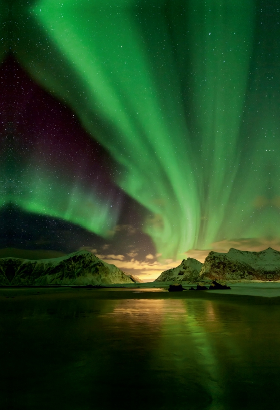 Nordlicht auf den Lofoten