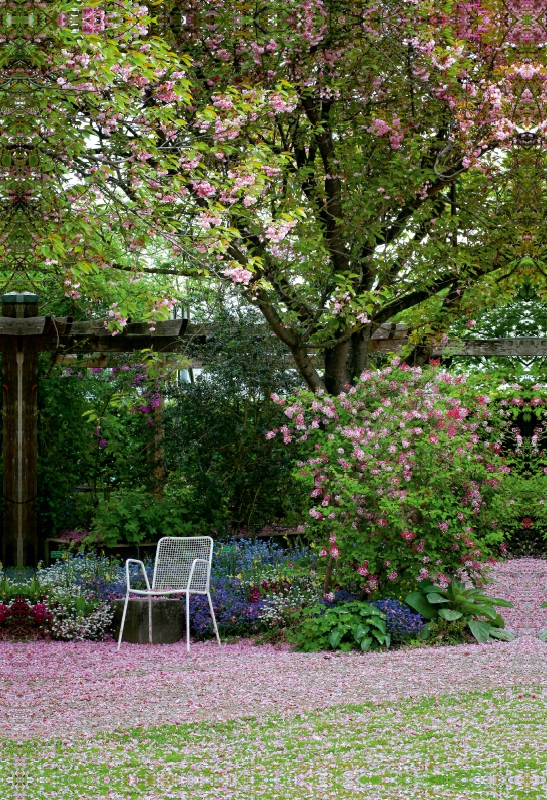 Calvendo Leinwand — Ruhepause im Botanischen Garten, Augsburg, Deutschland