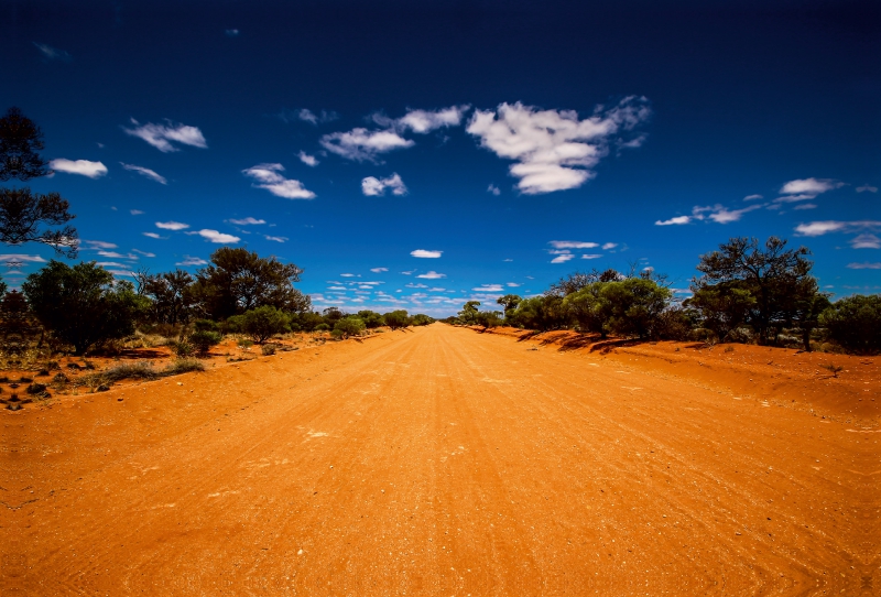 Sandstraße in Südaustralien