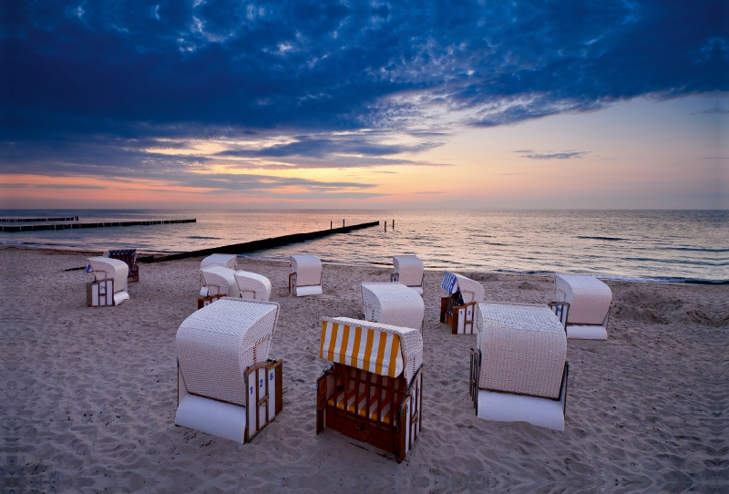 Strandkörbe am Strand