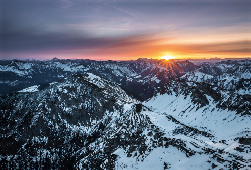 Sonnenaufgang im Karwendel