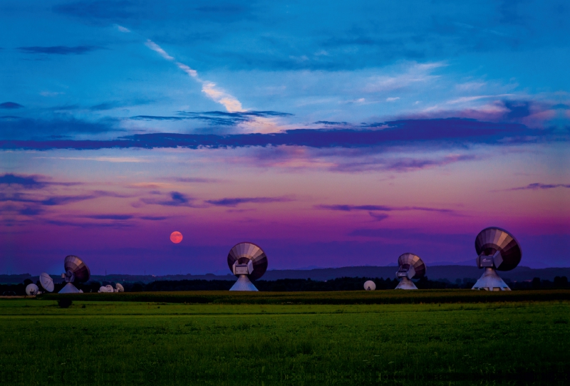 Sonnenuntergang in der Nähe Raisting