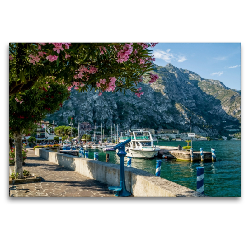 GARDASEE Hafen und Uferpromenade in Limone sul Garda