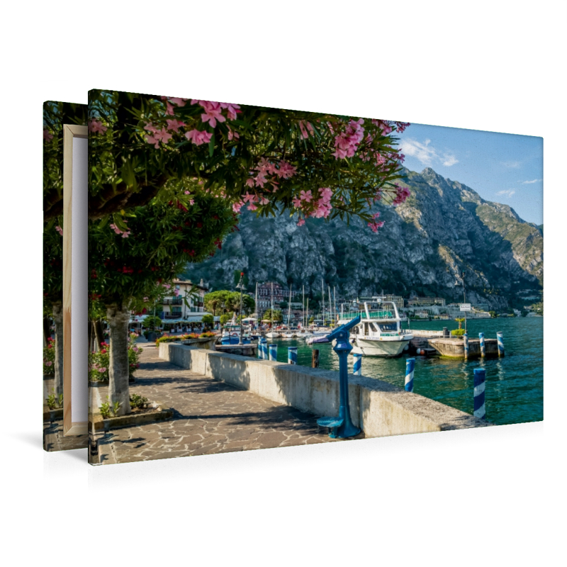 GARDASEE Hafen und Uferpromenade in Limone sul Garda