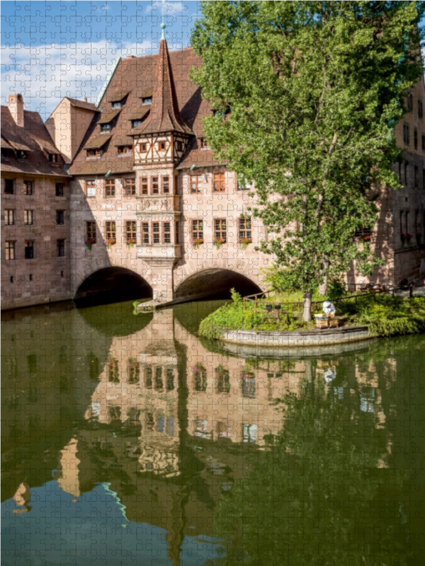 NÜRNBERG Heilig-Geist-Spital und Pegnitz