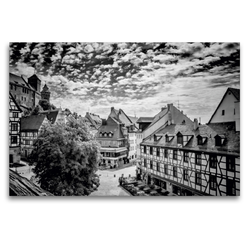 NÜRNBERG Blick auf die Altstadt  Monochrom