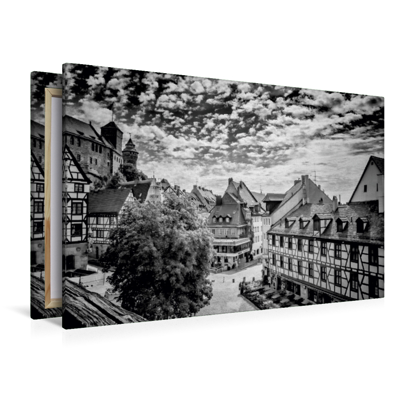 NÜRNBERG Blick auf die Altstadt  Monochrom