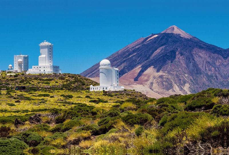 Observatorium und Vulkan auf Teneriffa