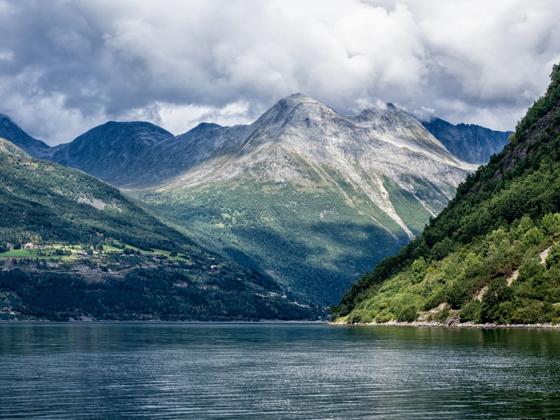 Blick auf dem Storfjord