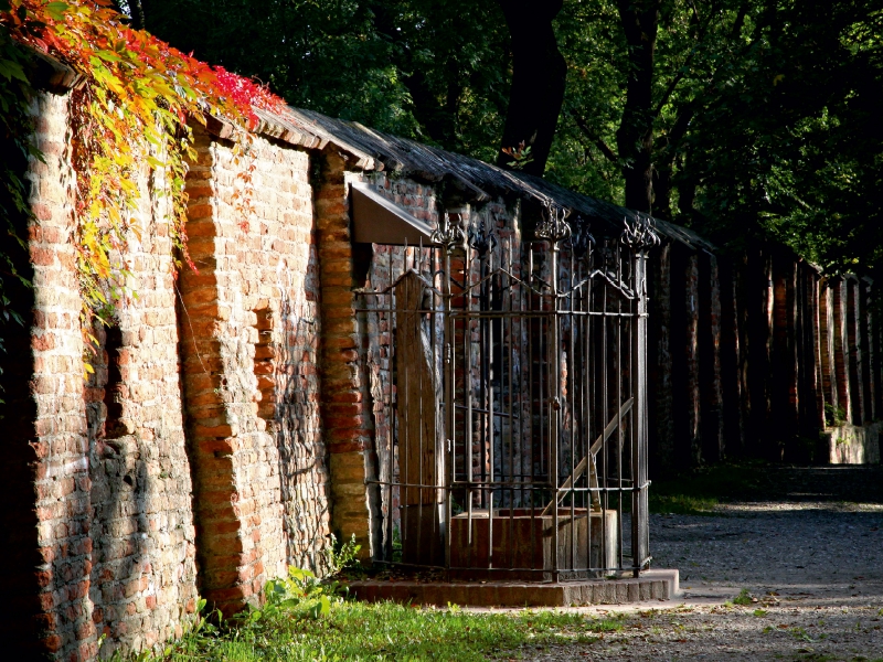 Hexenbrunnen an der Stadtmauer in Augsburg, Deutschland