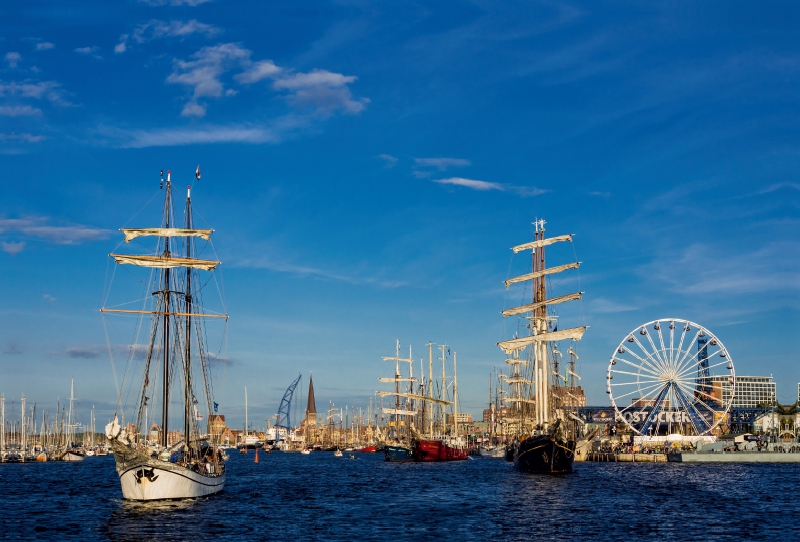 Segelschiffe auf der Hanse Sail