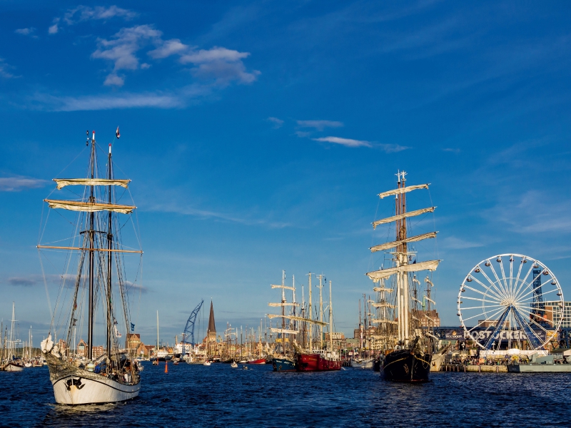 Segelschiffe auf der Hanse Sail