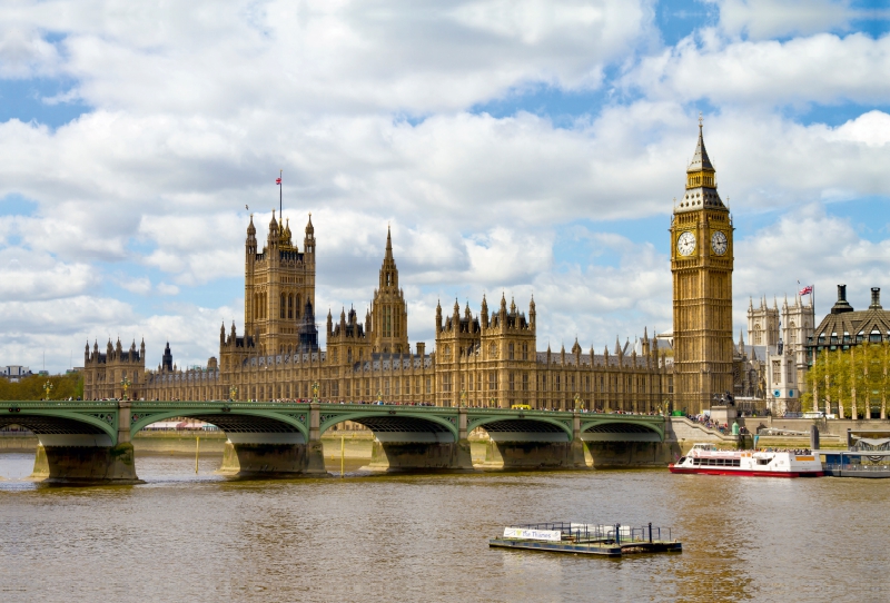 Westminster Bridge und Houses of Parliament