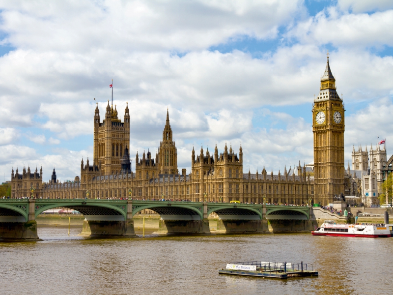 Westminster Bridge und Houses of Parliament