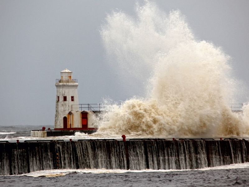 Wick Leuchtturm, Caithness, Schottland