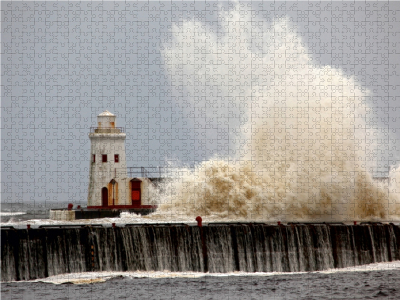 Wick Leuchtturm, Caithness, Schottland