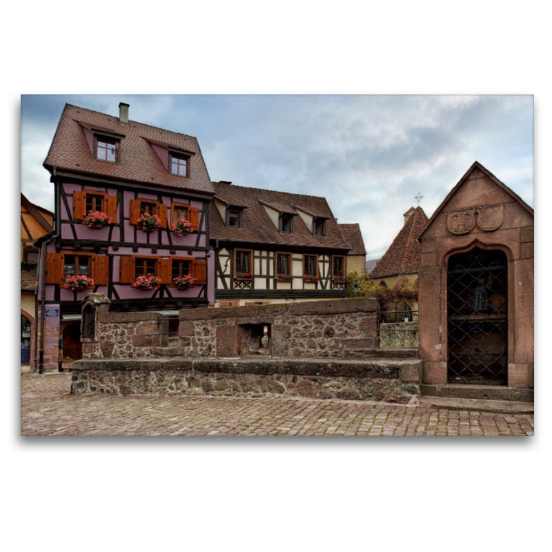 Befestigte Brücke in Kaysersberg, Elsass, Frankreich