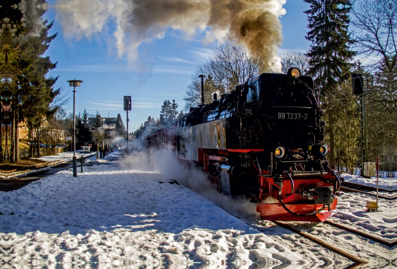 Auf Bergfahrt zum Harzer Brocken