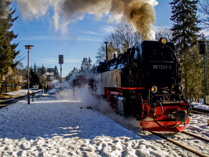 Auf Bergfahrt zum Harzer Brocken