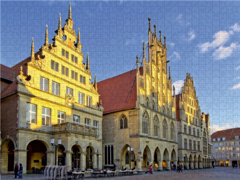 Das Rathaus, ein gotischer Bau aus der Mitte des 14. Jahrhunderts