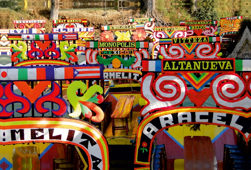 Schwimmende Gärten in Xochimilco