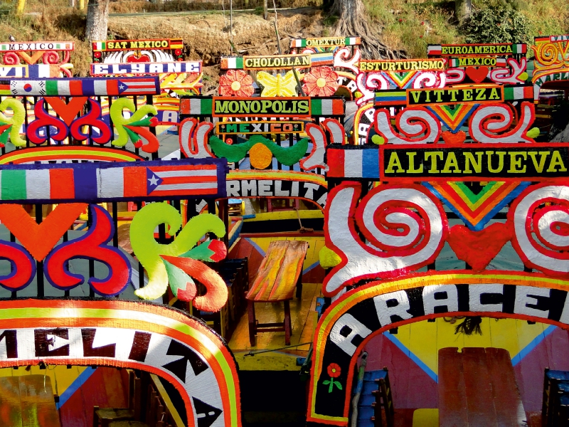 Schwimmende Gärten in Xochimilco