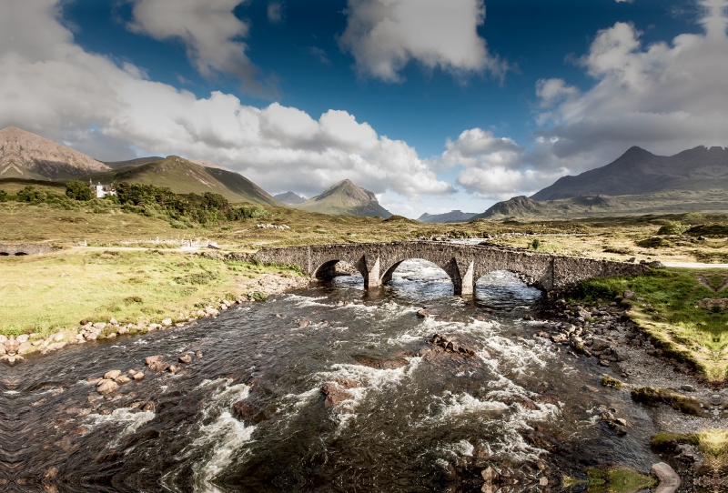 Brücke von Sligachan  Carbost  Isle of Skye