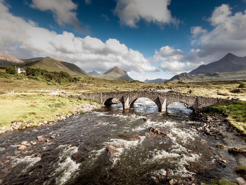 Brücke von Sligachan  Carbost  Isle of Skye