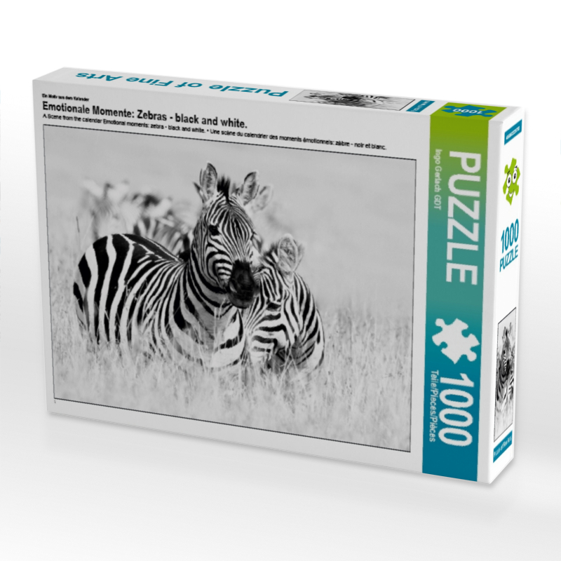 Ein Motiv aus dem Kalender Emotionale Momente: Zebras - black and white.