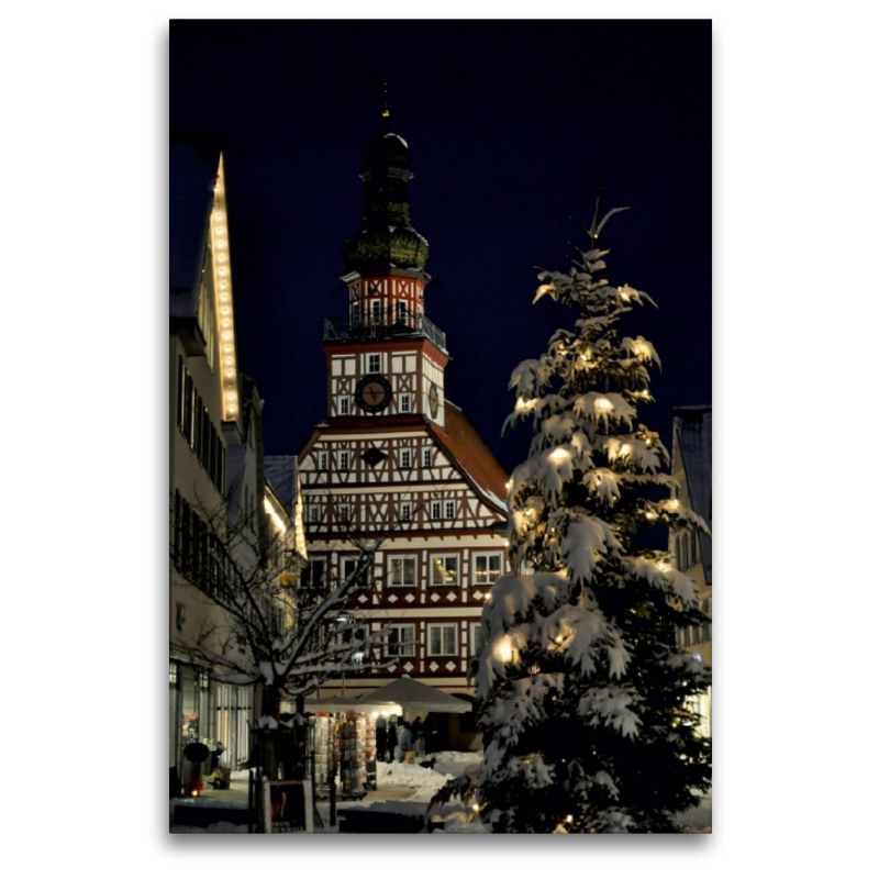 Weihnachtsstimmung vor dem Rathaus