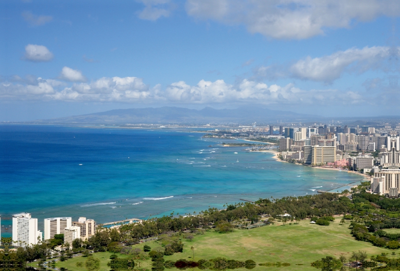 Honolulu vom Diamond Head, Oahu